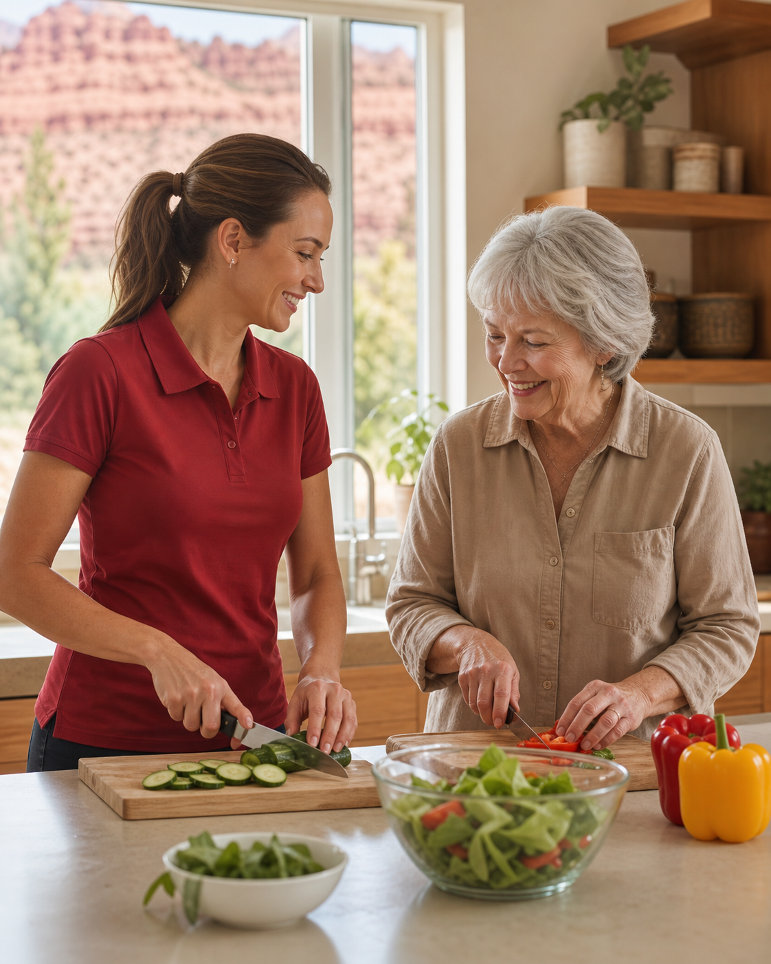 Warm in-home senior care inspired by Southern Utah